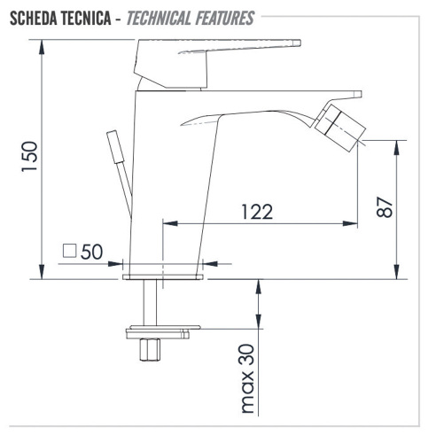 Смеситель для биде Remer Dream D20