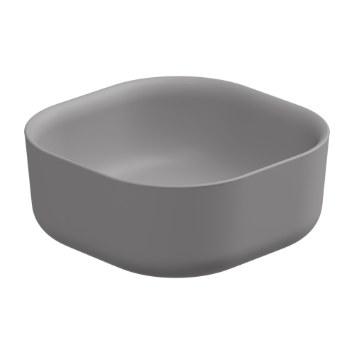 Раковина накладная 42 см GSG Ceramic Design Hit! HILAVQU42038, Fumo Matt