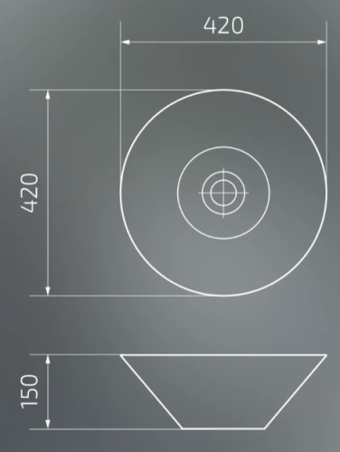 Умывальник Gid N9102bg