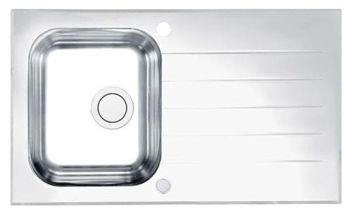 Мойка для кухни Alveus GLASSIX UP 10 RAL9005-90 (белый цвет) 860x500 1123819