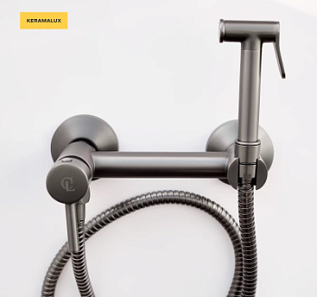 Гигиенический душ CeramaLux DRS/008 вороненая сталь