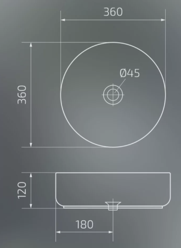 Умывальник Gid D1357h028
