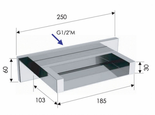 Излив настенный Remer 91ZC