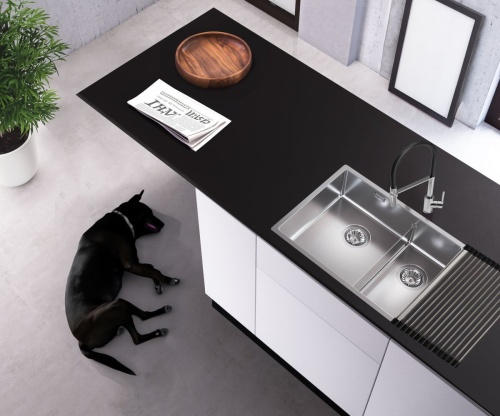 Мойка для кухни Alveus NOX 90L BRS 582x440x200 левая 1149934