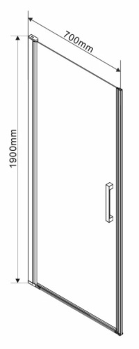 Душевая дверь Vincea Orta VPP-1O700CL