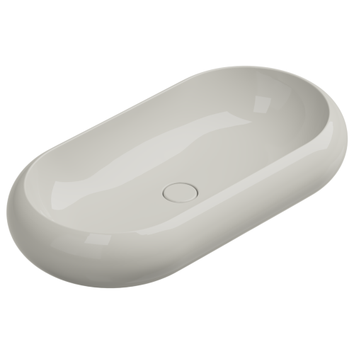 Раковина накладная 80x42 см GSG Ceramic Design Petra PELAV80013, пергамон глянцевый