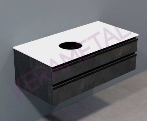 Тумба подвесная Kolpa-san Alexis OA 100 Dark concrete 546280 Тумба подвесная Kolpa-san Alexis OA 100 Dark concrete 546280