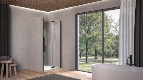 Душевая дверь Kolpa-San Polaris Fold N 80-R black transparent 516400