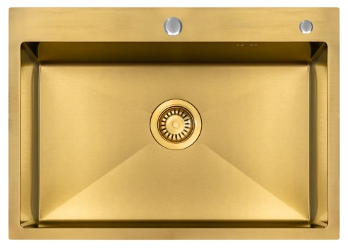 Мойка кухонная Arfeka Eco AR 700*500 gold PVD NANO