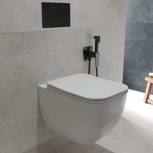 Комплект Oliveeka инсталляция OL-MQ-003 с унитазом OL-1216 и кнопкой OL-E12-MB