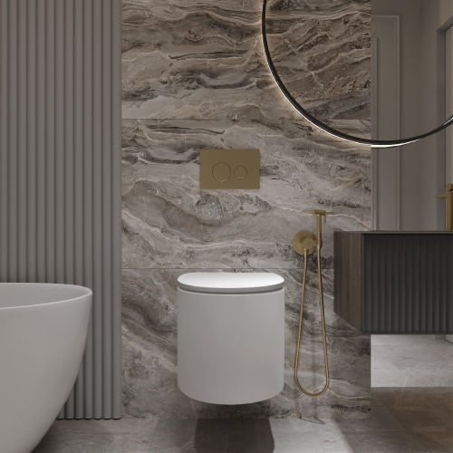 Комплект Oliveeka инсталляция OL-MQ-003 с унитазом OL-G27 и кнопкой OL-R22-BG