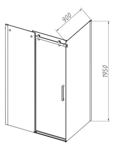 Душевой уголок Vincea Como-N VSR-4CN9013CL