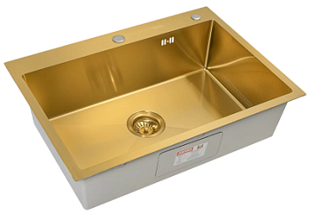 Мойка кухонная Arfeka Eco AR 700*500 gold PVD NANO