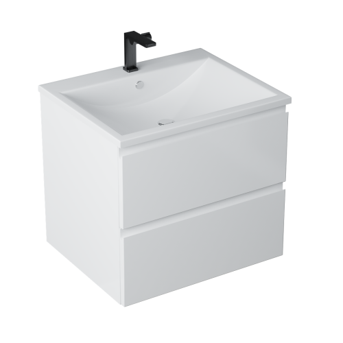 Тумба подвесная Vela Мира 58П под Alice (белый глянец) TU14587