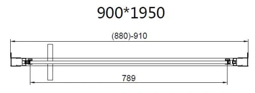 Душевой уголок Vincea Slim 8mm VSR-4SLP9090CLG