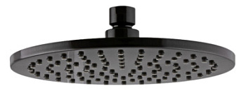 Верхний душ с шарнирным соединением 20 см Remer 359MM20CFPX, черный брашированный хром