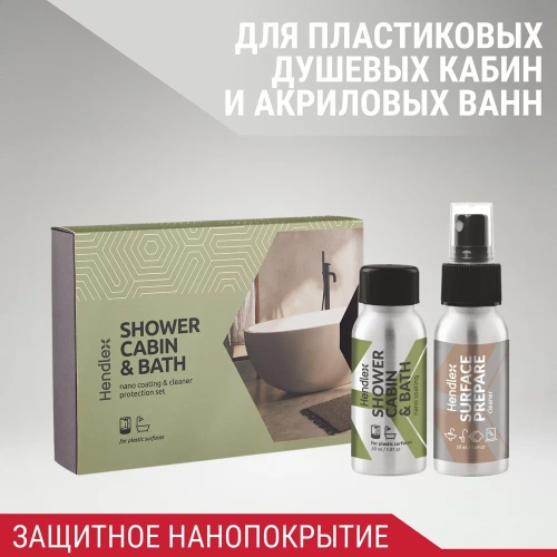 Набор по защите пластиковой душевой кабины и акриловой ванны Hendlex Shower cabin and bath HOME SET