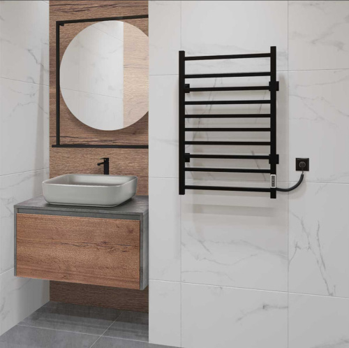 Полотенцесушитель электрический Vincea VTD-1LBE 50x80