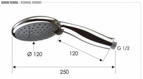 Ручной душ Remer 318CAX