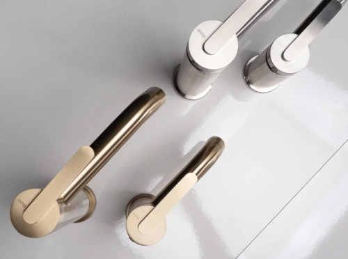 Смеситель для умывальника Rea Ontario gold matt B5509