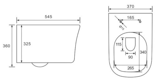 Унитаз подвесной Vincea Arco VT1-36