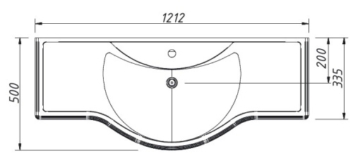 Тумба напольная Caprigo Verona 120 33522-SF026
