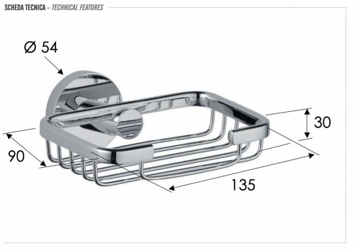 Мыльница Remer Guest GS11BO, белый матовый