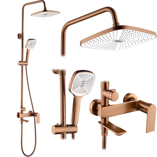 Душевая система Rea Storm copper brush P3000