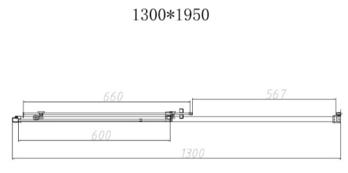 Душевая дверь Vincea Slim-N VDS-4SN130CLGM