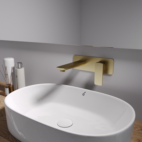 Гигиенический душ со смесителем Oliveeka OL-829003+869003-BG, золотой матовый