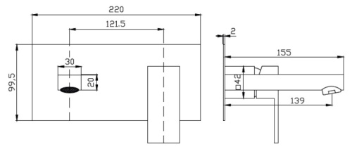 Смеситель для умывальника Ahti Kotka KO205202
