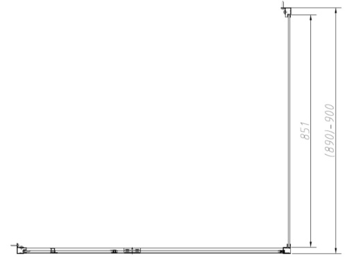 Душевой уголок Vincea Slim-N VSR-4SNP9011CL