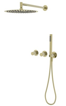 Душевой комплект Vincea Aura VSFW-6AU1BG встраиваемый, 2 режима, браш.золото