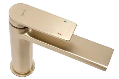 Смеситель для умывальника Rea Verso Brush Gold B6555
