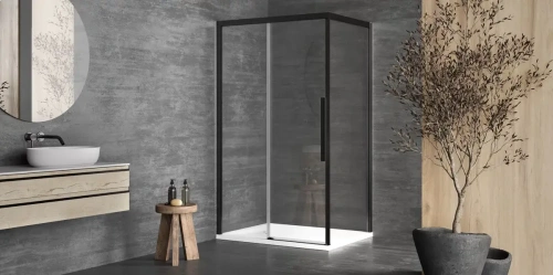 Душевой уголок Kolpa-San Libra DW 120X100-L black transparent 518460