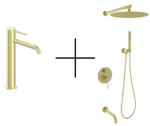 Набор душевой со смесителем Oliveeka OL-88939017+88239017-BG