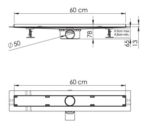 Трап для душа Vincea SAY ALMIRA -S 602.60.S.U