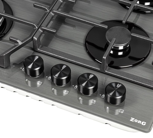 Газовая варочная панель ZORG HAG63 FDW gray