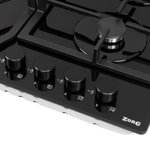 Газовая варочная панель ZORG HAG61 FDW black