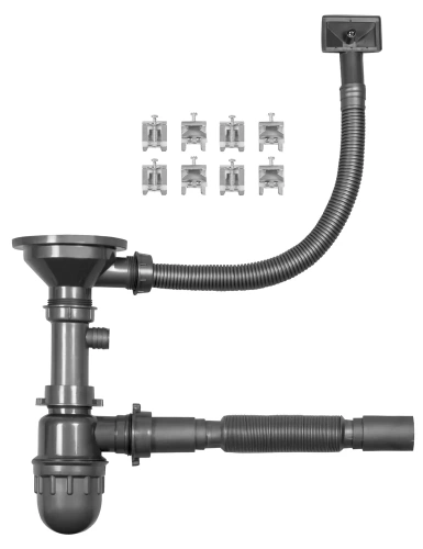 Мойка кухонная Arfeka Eco AR 650*500 L black PVD NANO