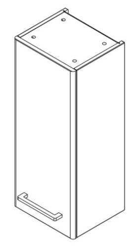 Шкаф подвесной Caprigo Accord 2260L-SF019