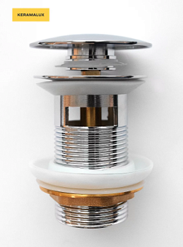 Донный клапан для раковины CeramaLux RD003 с переливом