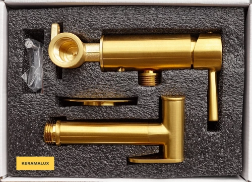 Гигиенический душ CeramaLux KRS/007 золотой матовый