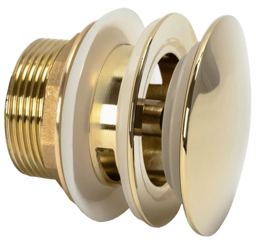 Донный клапан для ванны Rea клик-клак Gold W2004 универсальный