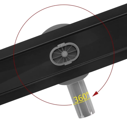 Душевой трап Rea Neox pro black matt 500 G2741