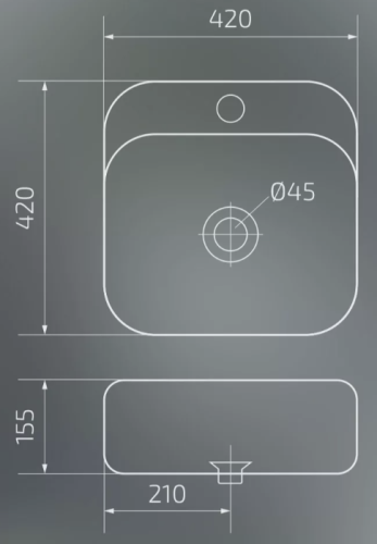 Умывальник Gid N9284