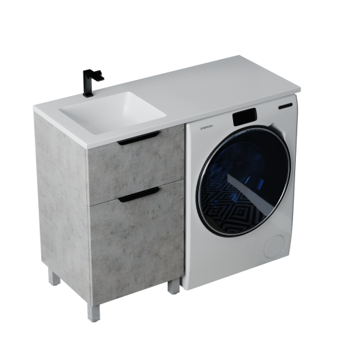 Тумба напольная Vela Каскад Хекси 48Н под Kamilla 110 (бетон Чикаго) TU252462