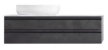 Тумба подвесная Kolpa-san Alexis OA 120 Dark concrete 547240 Тумба подвесная Kolpa-san Alexis OA 120 Dark concrete 547240