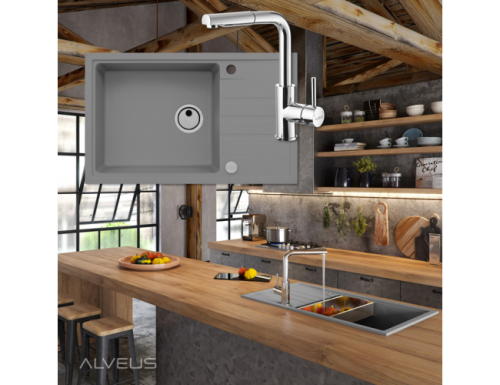 Мойка для кухни Alveus INTERMEZZO 130 Granital CONCRETE-G81 780x480x200 1119692