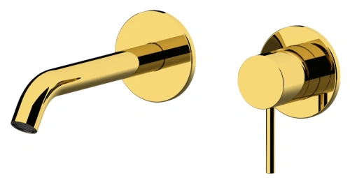 Смеситель для раковины Remer X Style X15PLWBDO, золото глянцевое